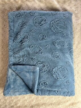 SL Home Fashions Blue Sports Balls Baby Blanket Football Basketball Soccer Lovey